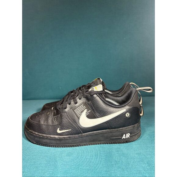 Nike Air Force 1 ’07 LV8 Overbranding Black White Tour Yellow Men’s Size 12 AJ77 main image 5
